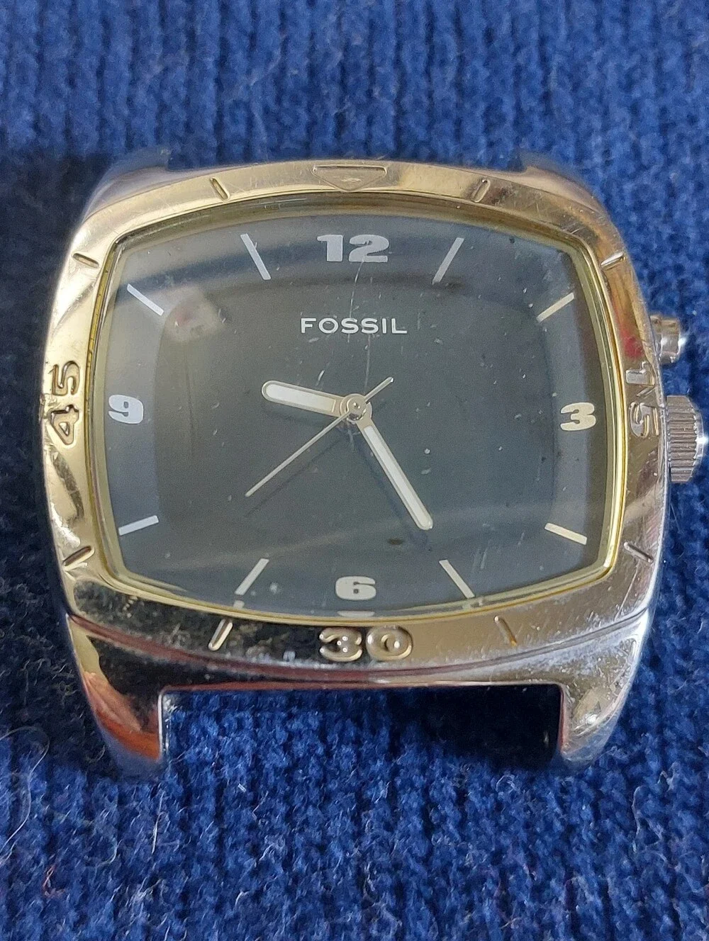 3-Pc Watch Repair & Craft Lot - Vintage Swiss Buler, Fossil & Gold Techno Royale